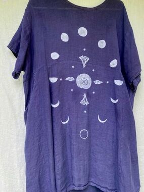 Flowy Goddess Linen Shift Dress